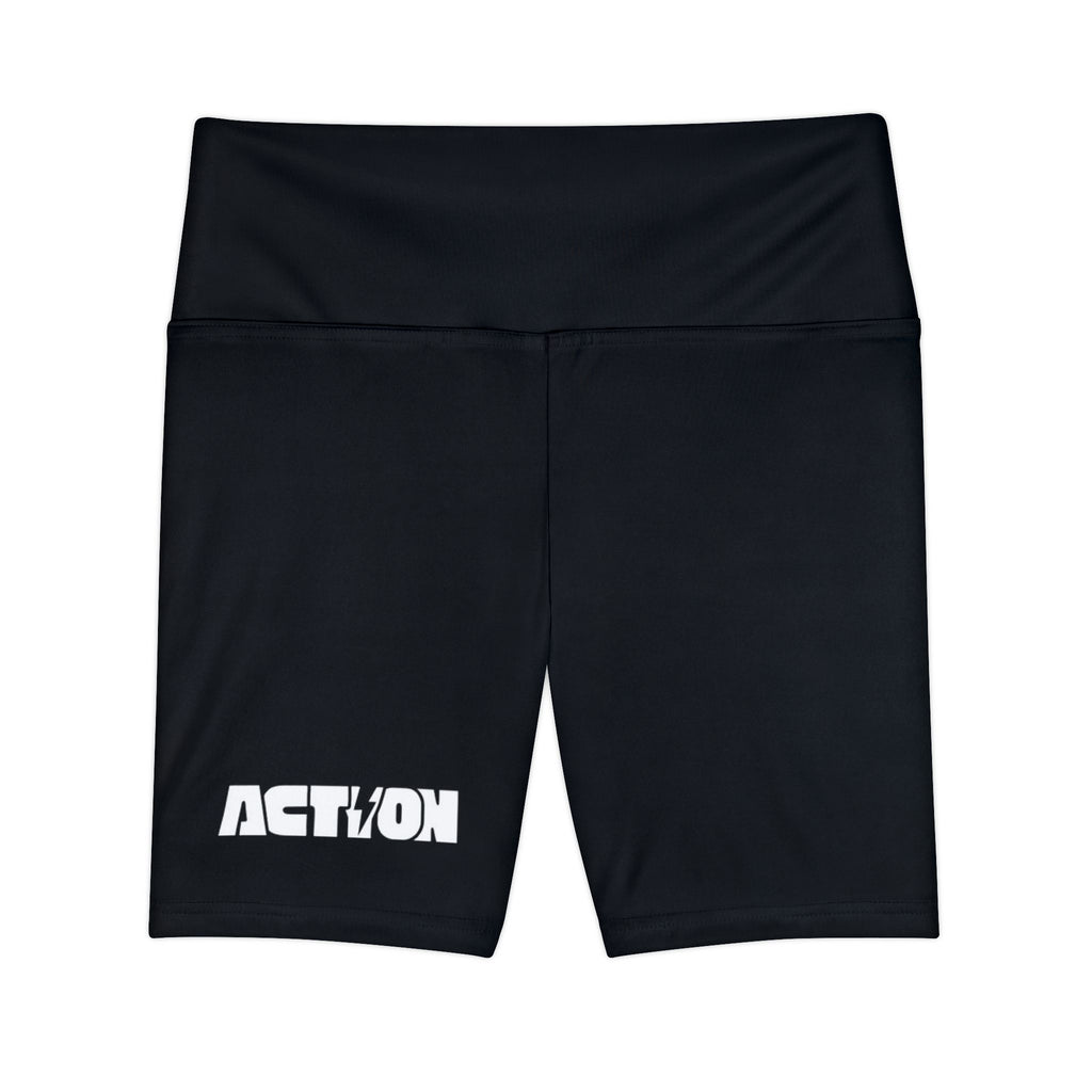 Action Performance Women's Bike Shorts - High-Waist Workout Biker Shorts