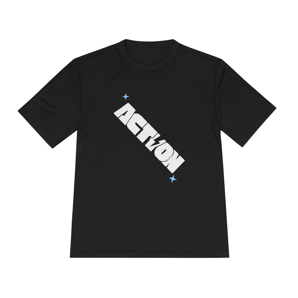 Action Power Tee — 'Power Over Perfection' Moisture‑Wicking Athletic Shirt