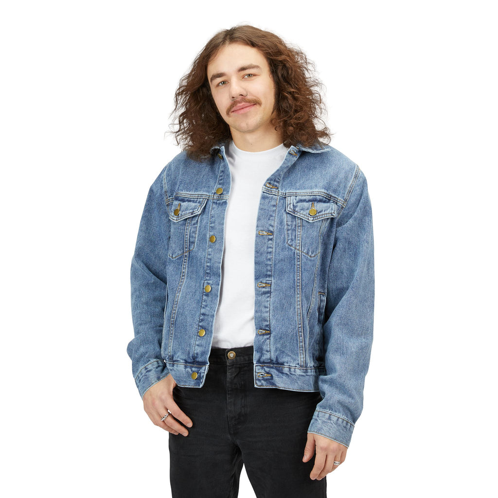 Denim Jacket — Back Print 'ACTYON' Classic Men's Jean Jacket