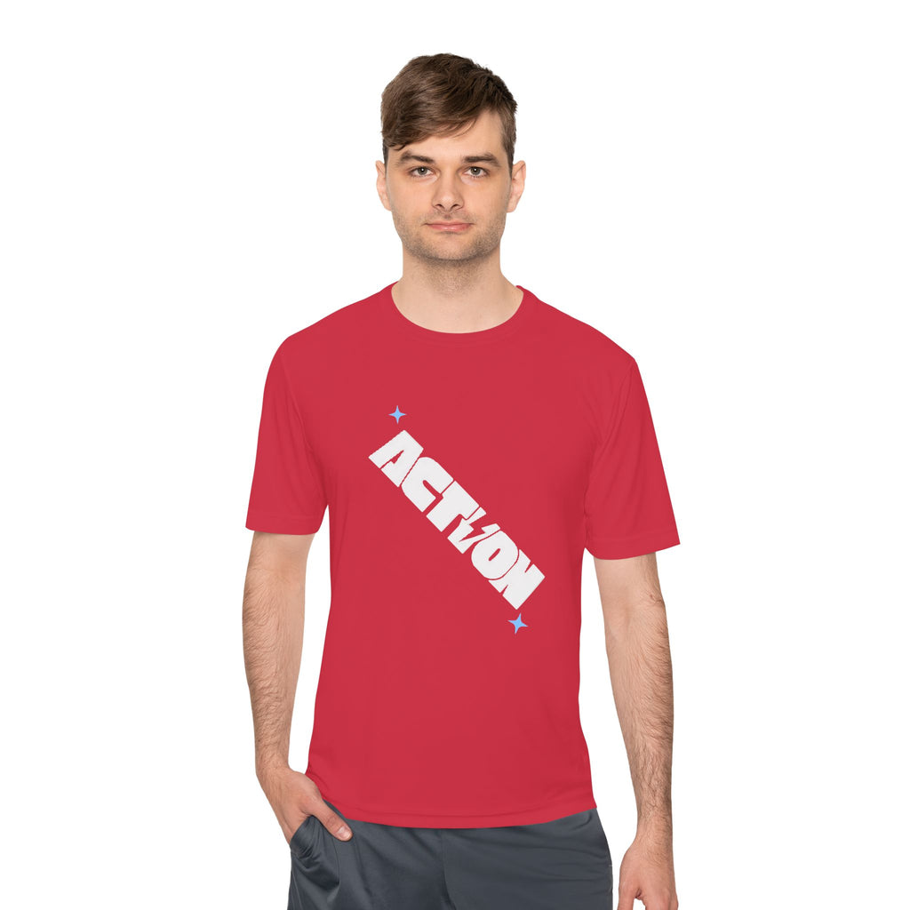 Action Power Tee — 'Power Over Perfection' Moisture‑Wicking Athletic Shirt