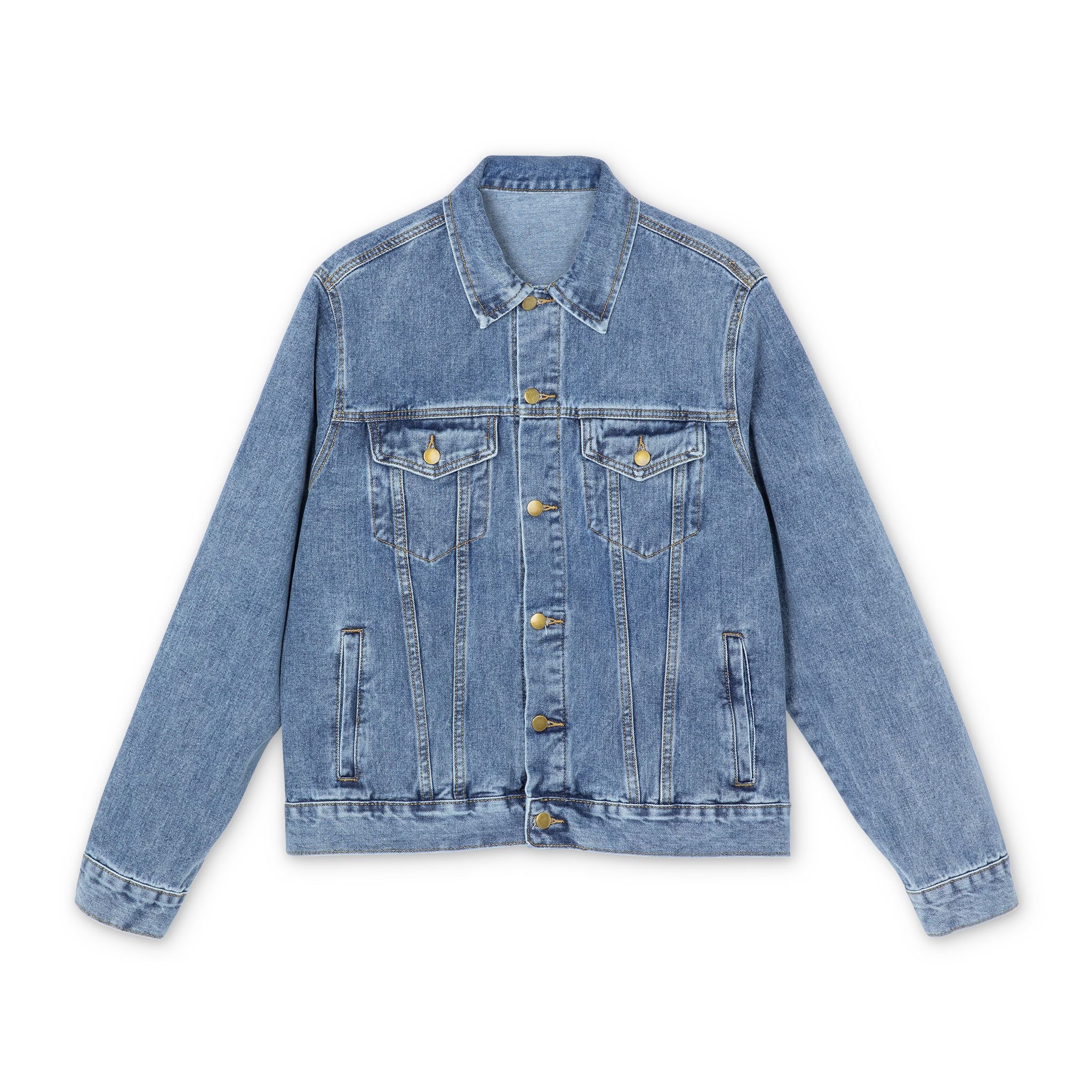 Denim Jacket — Back Print 'ACTYON' Classic Men's Jean Jacket