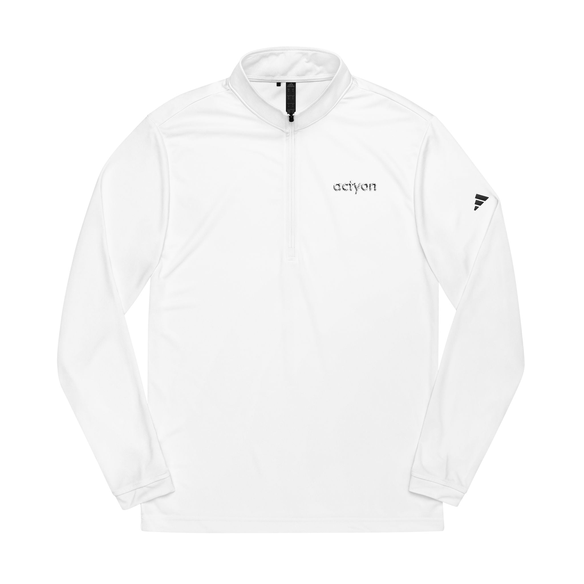 Embroidered adidas Quarter-Zip Pullover — Lightweight Performance Pullover