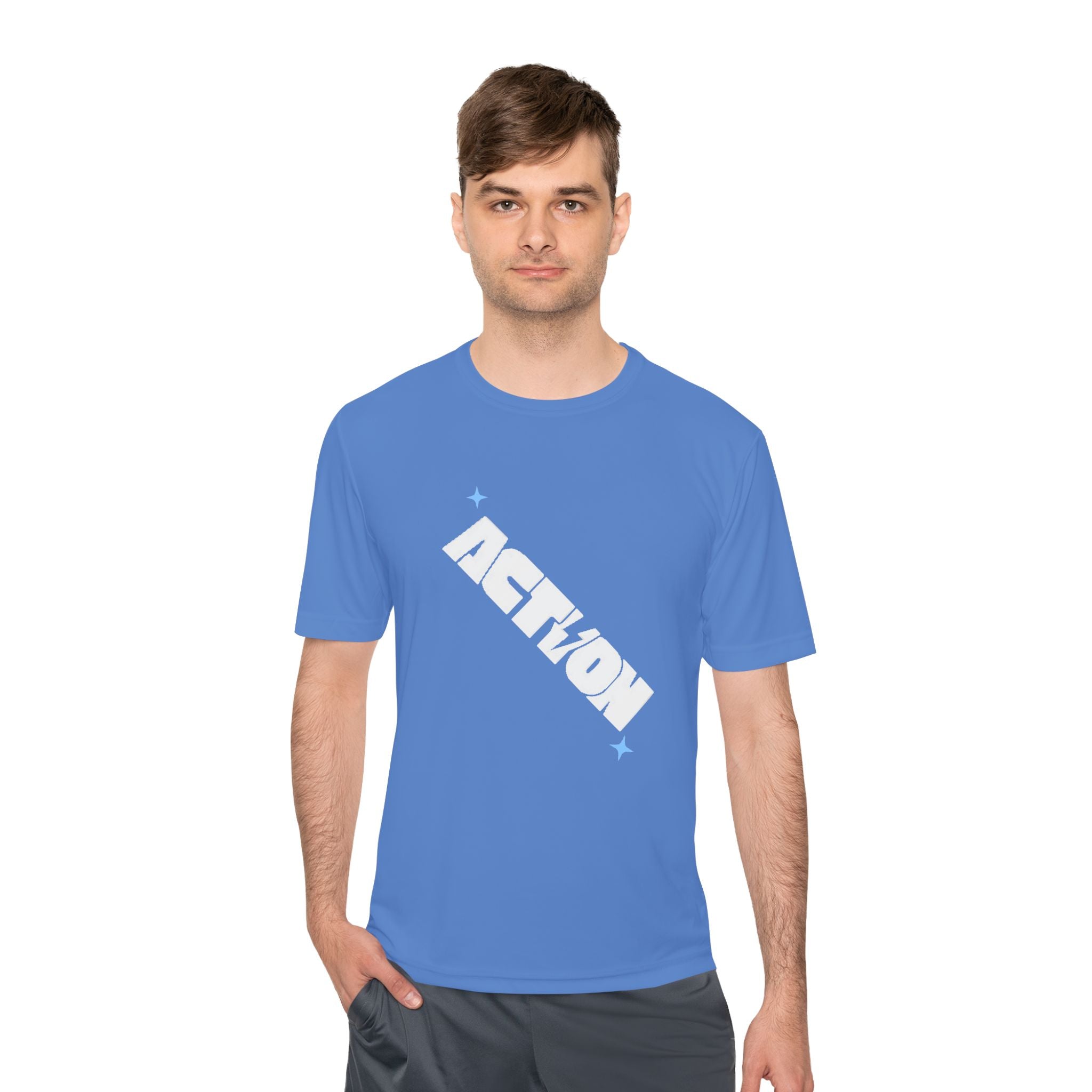 Action Power Tee — 'Power Over Perfection' Moisture‑Wicking Athletic Shirt