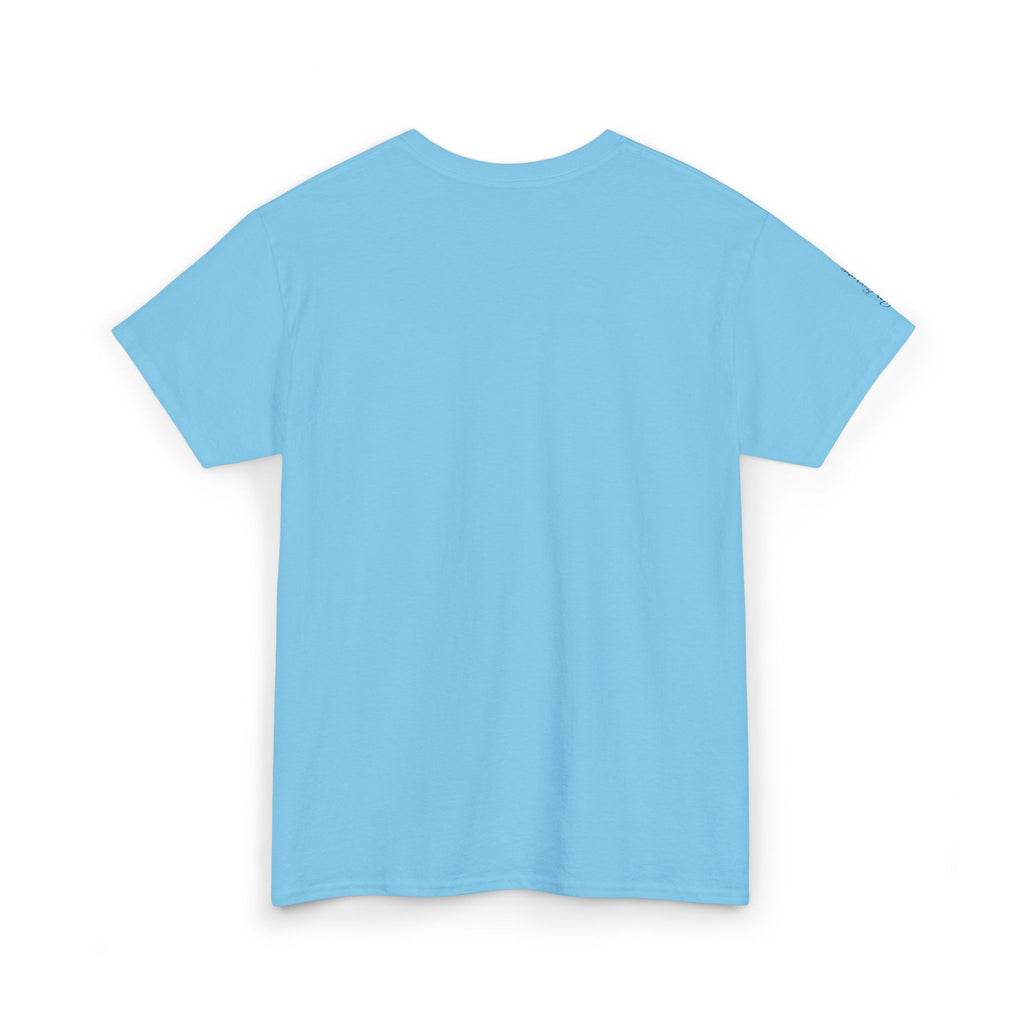 Chest Logo T‑Shirt — Minimalist Pale Beige Tee with Small Graphic