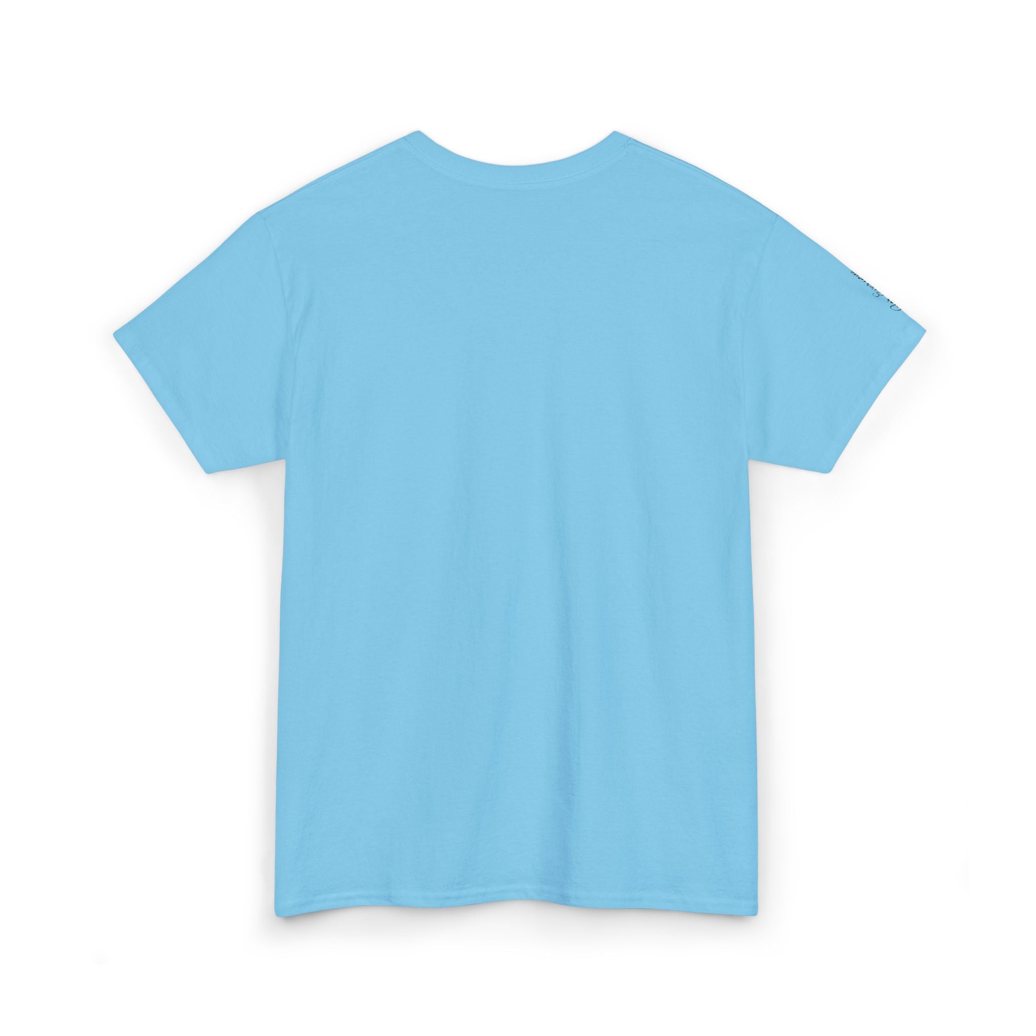 Chest Logo T‑Shirt — Minimalist Pale Beige Tee with Small Graphic