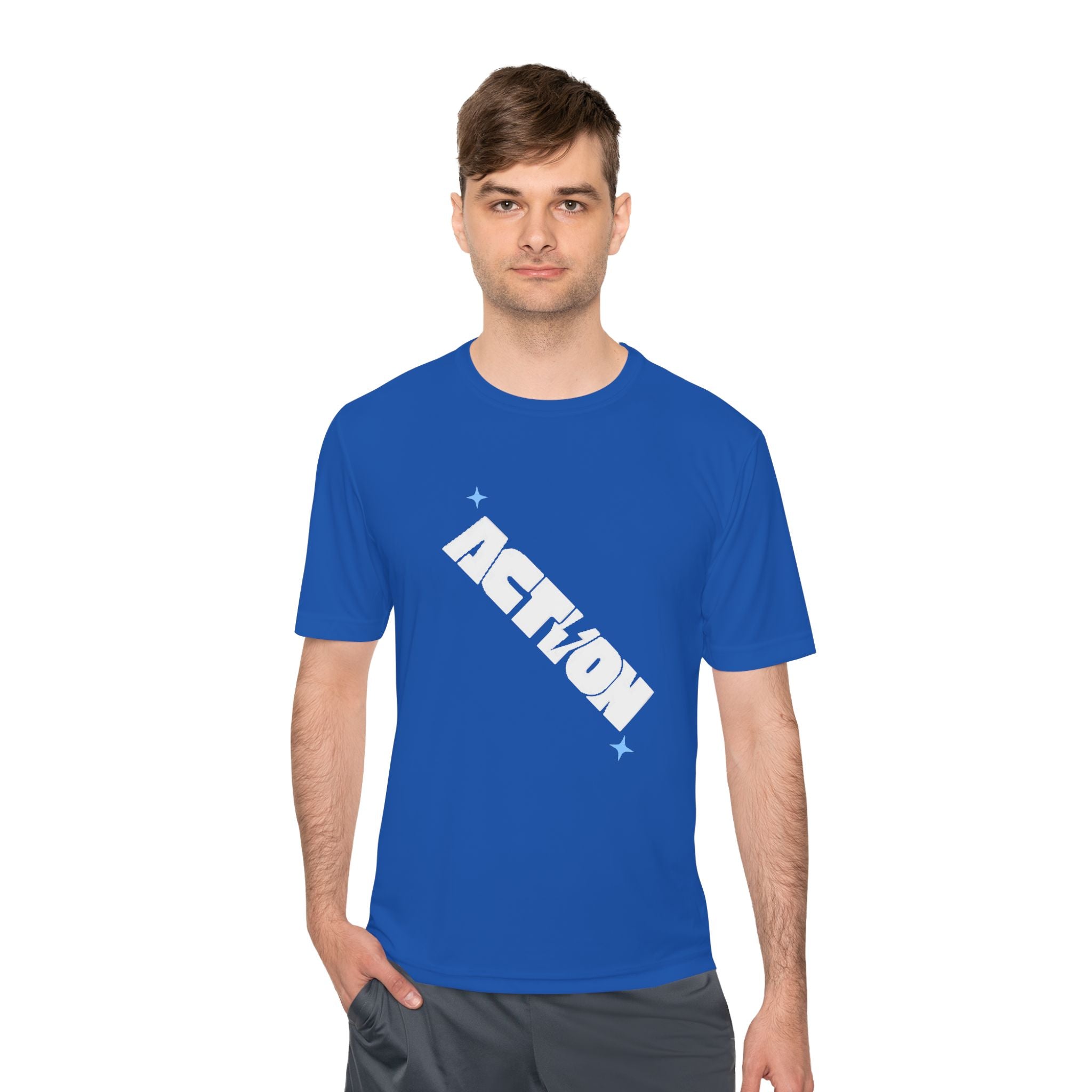 Action Power Tee — 'Power Over Perfection' Moisture‑Wicking Athletic Shirt