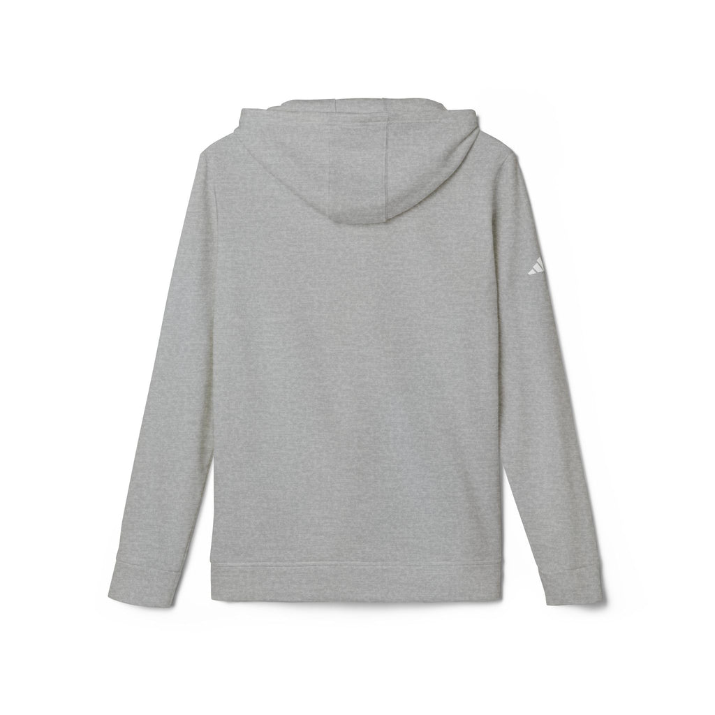 White Fleece Hoodie — Minimal Action Logo Pullover