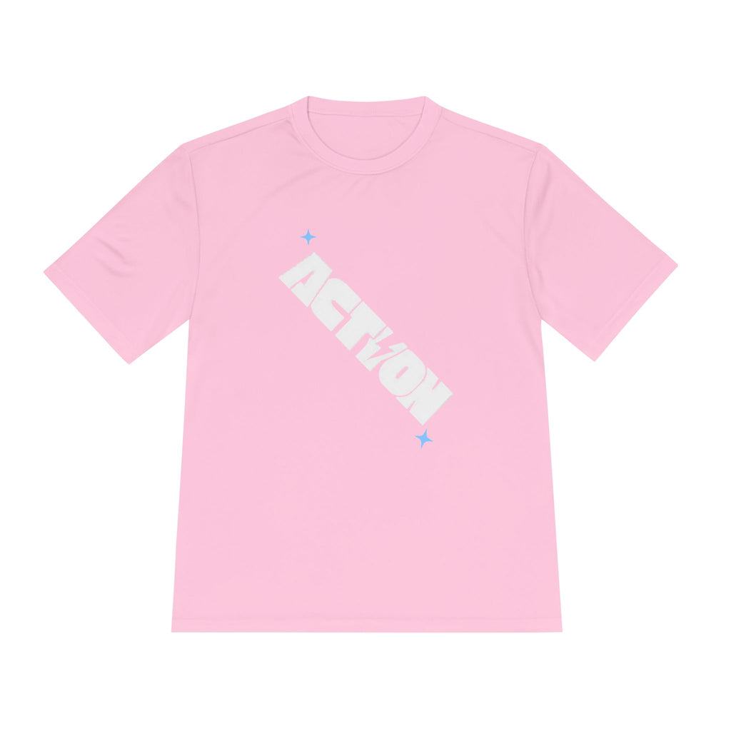 Action Power Tee — 'Power Over Perfection' Moisture‑Wicking Athletic Shirt